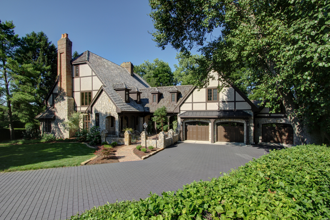 tudor home garage addition