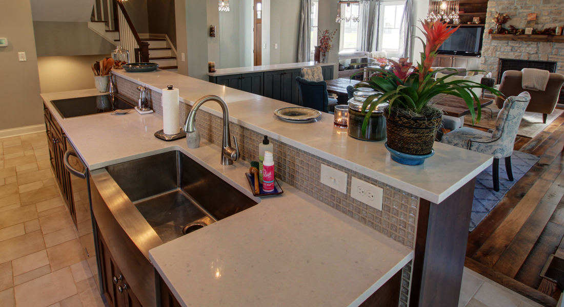 Raised Top Sink And Cooktop 